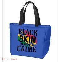 Black Skin Is Not A Crime For Black History Month Gift Tote Bag thumb 3
