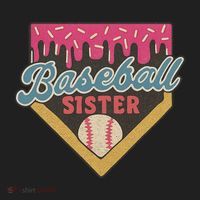 Baseball Sister Ice Cream Drip Women's Sweatshirt thumb 2