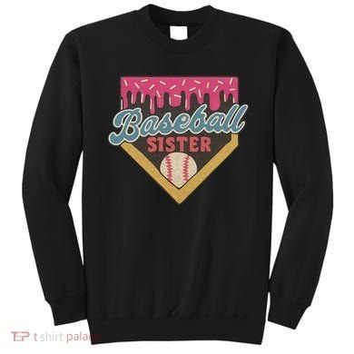 Baseball Sister Ice Cream Drip Sweatshirt
