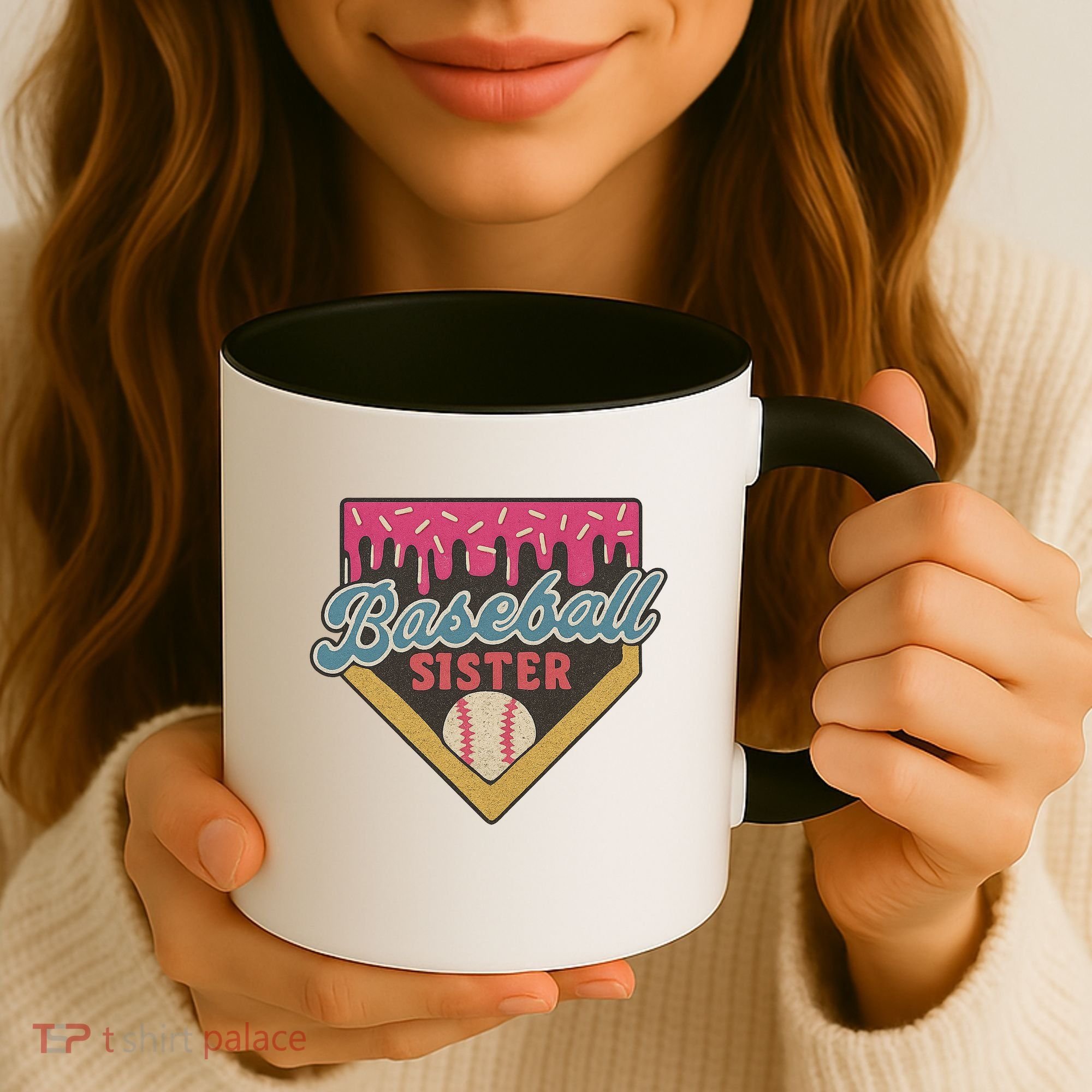 Baseball Sister Ice Cream Drip Coffee Mug