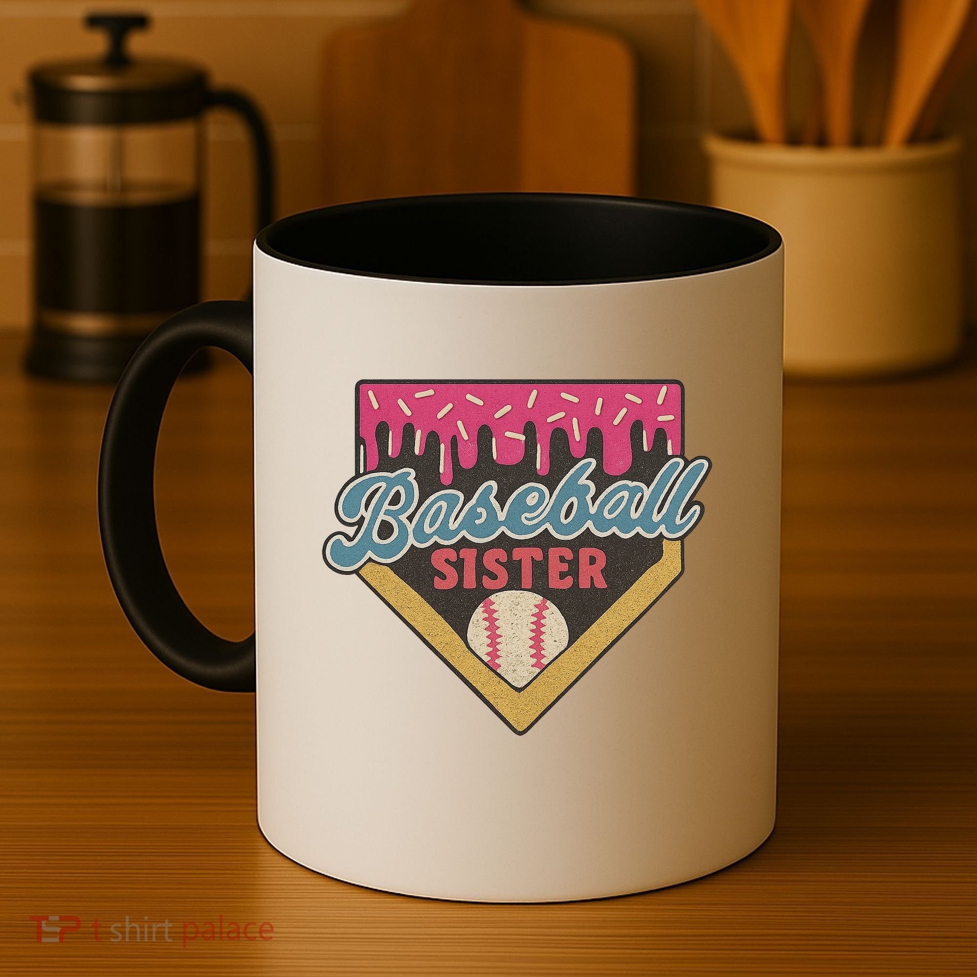 Baseball Sister Ice Cream Drip Coffee Mug
