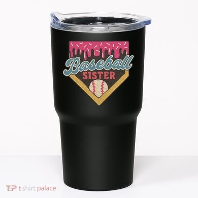 Baseball Sister Ice Cream Drip Tumbler