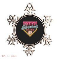 Baseball Sister Ice Cream Drip Ornament thumb 0