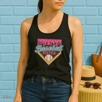 Baseball Sister Ice Cream Drip Women's Tank Top thumb 2