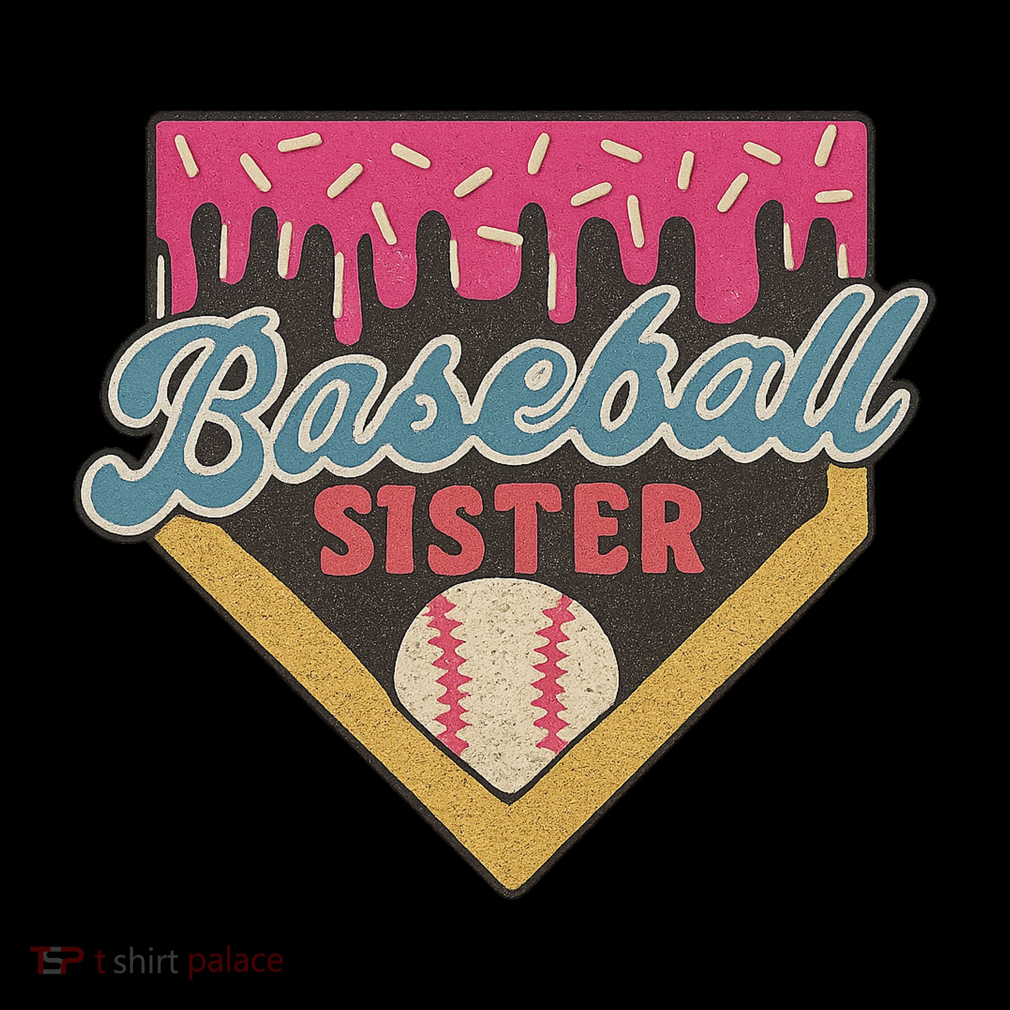 Baseball Sister Ice Cream Drip Women's Tank Top