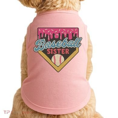 Baseball Sister Ice Cream Drip Doggie Tank