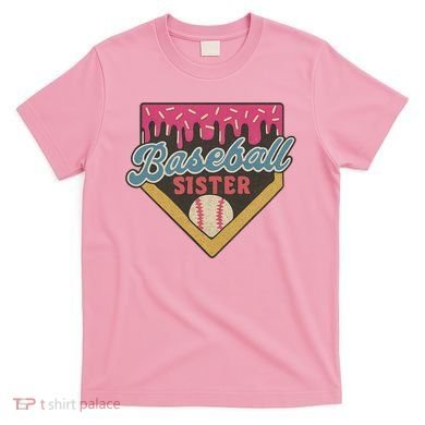 Baseball Sister Ice Cream Drip T-Shirt