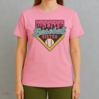 Baseball Sister Ice Cream Drip T-Shirt thumb 4