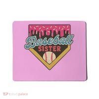 Baseball Sister Ice Cream Drip Mousepad thumb 0