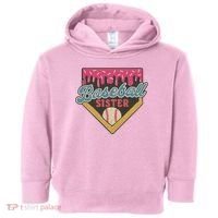 Baseball Sister Ice Cream Drip Toddler Hoodie thumb 0