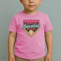 Baseball Sister Ice Cream Drip Toddler T-Shirt thumb 2