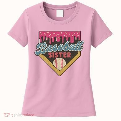 Baseball Sister Ice Cream Drip Women's T-Shirt