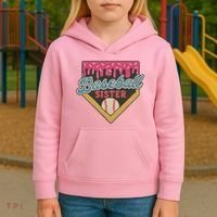 Baseball Sister Ice Cream Drip Kids Hoodie thumb 3