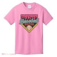 Baseball Sister Ice Cream Drip Kids T-Shirt thumb 0