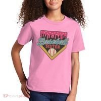 Baseball Sister Ice Cream Drip Kids T-Shirt thumb 2