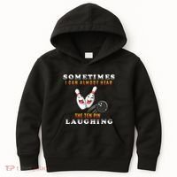 Bowling Sometimes I Can Almost Hear The Ten Pin Laughing Kids Hoodie thumb 0