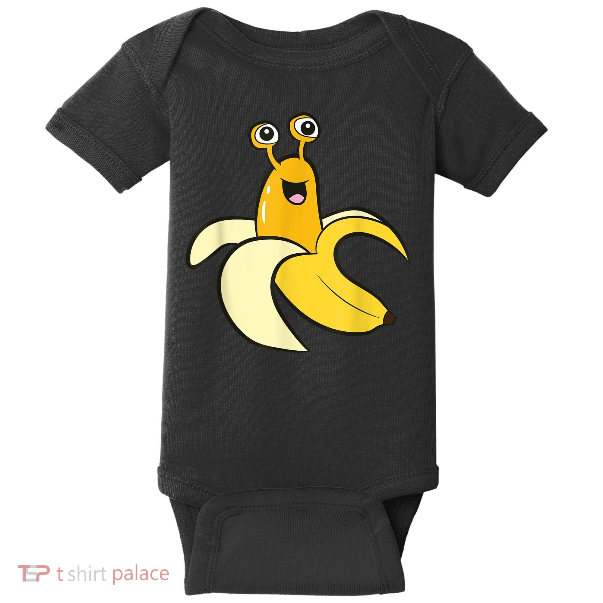 Banana Slug In Banana Funny Banana Slug Baby Bodysuit