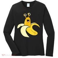 Banana Slug In Banana Funny Banana Slug Women's Long Sleeve Shirt thumb 0