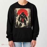 Bigfoot Samurai Japanese Sword Sasquatch Women's Sweatshirt thumb 0