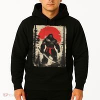 Bigfoot Samurai Japanese Sword Sasquatch Hoodie thumb 2