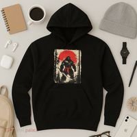 Bigfoot Samurai Japanese Sword Sasquatch Hoodie thumb 3