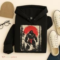 Bigfoot Samurai Japanese Sword Sasquatch Hoodie thumb 4