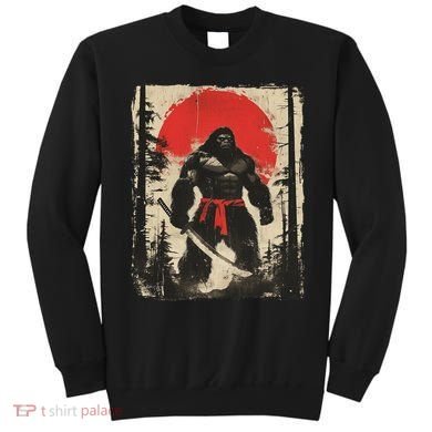 Bigfoot Samurai Japanese Sword Sasquatch Sweatshirt