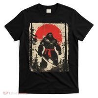 Bigfoot Samurai Japanese Sword Sasquatch T-Shirt thumb 0