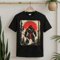 Bigfoot Samurai Japanese Sword Sasquatch T-Shirt thumb 2