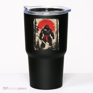 Bigfoot Samurai Japanese Sword Sasquatch Tumbler
