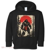 Bigfoot Samurai Japanese Sword Sasquatch Toddler Hoodie thumb 0