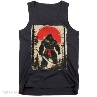 Bigfoot Samurai Japanese Sword Sasquatch Tank Top