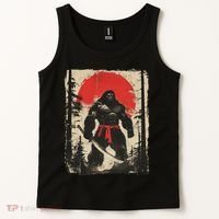 Bigfoot Samurai Japanese Sword Sasquatch Tank Top thumb 2