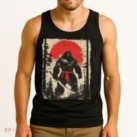 Bigfoot Samurai Japanese Sword Sasquatch Tank Top thumb 3