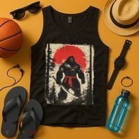 Bigfoot Samurai Japanese Sword Sasquatch Tank Top thumb 4
