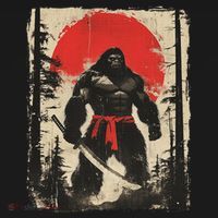 Bigfoot Samurai Japanese Sword Sasquatch Tank Top thumb 6