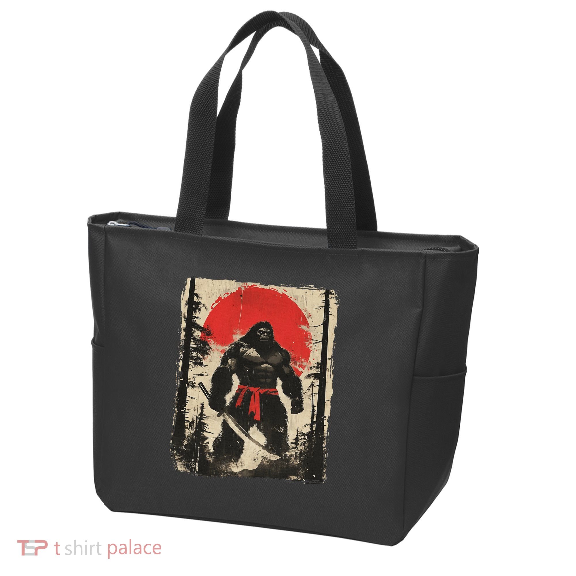 Bigfoot Samurai Japanese Sword Sasquatch Tote Bag