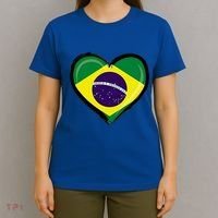 Brazil Soccer Jersey Brazilian Flag Funny Boy Gift T-Shirt thumb 4