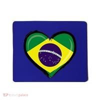 Brazil Soccer Jersey Brazilian Flag Funny Boy Gift Mousepad thumb 0