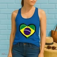 Brazil Soccer Jersey Brazilian Flag Funny Boy Gift Women's Tank Top thumb 2