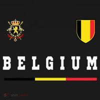 Belgium Sportssoccer Jersey Flag Cooling Performance Crew T-Shirt thumb 4