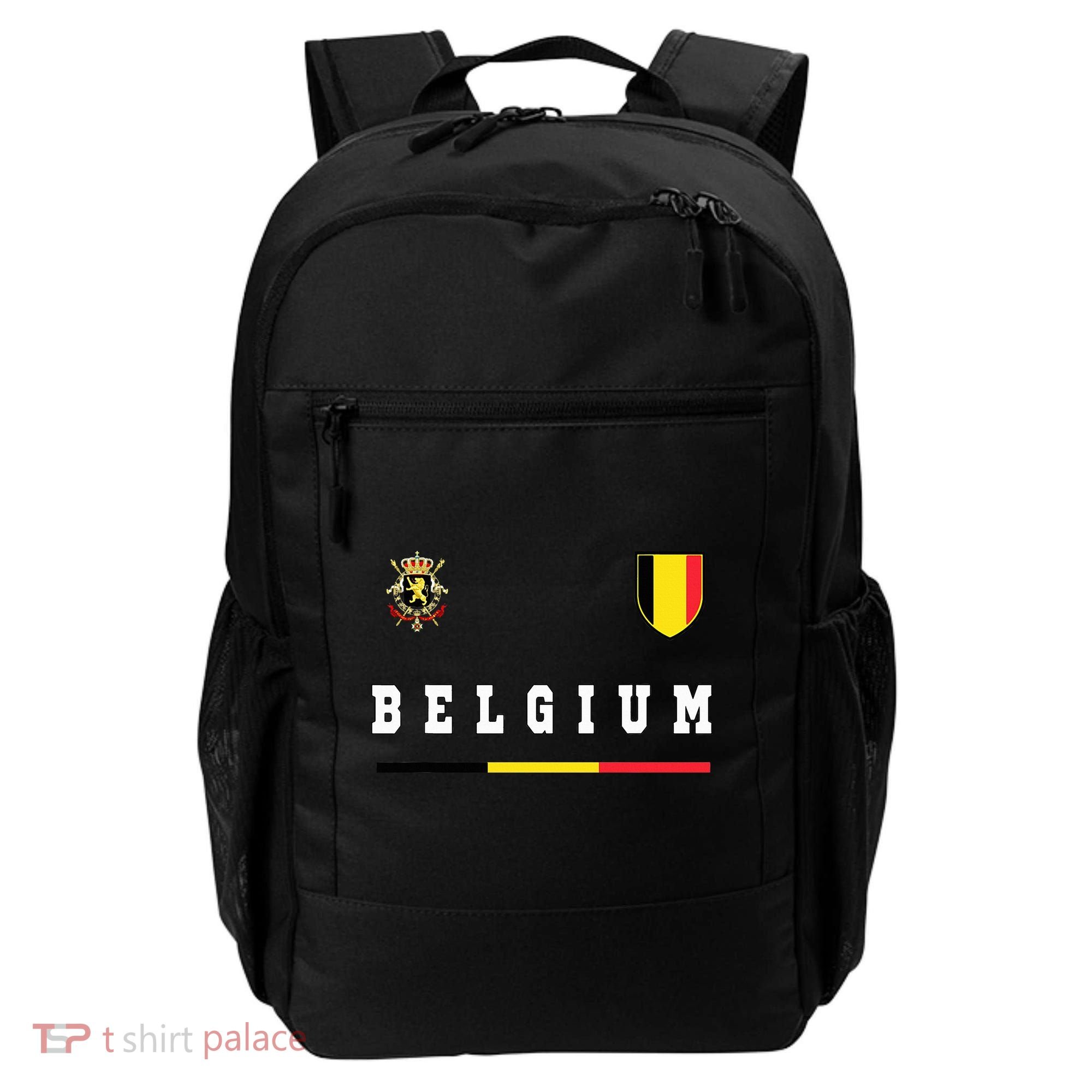 Belgium Sportssoccer Jersey Flag Backpack