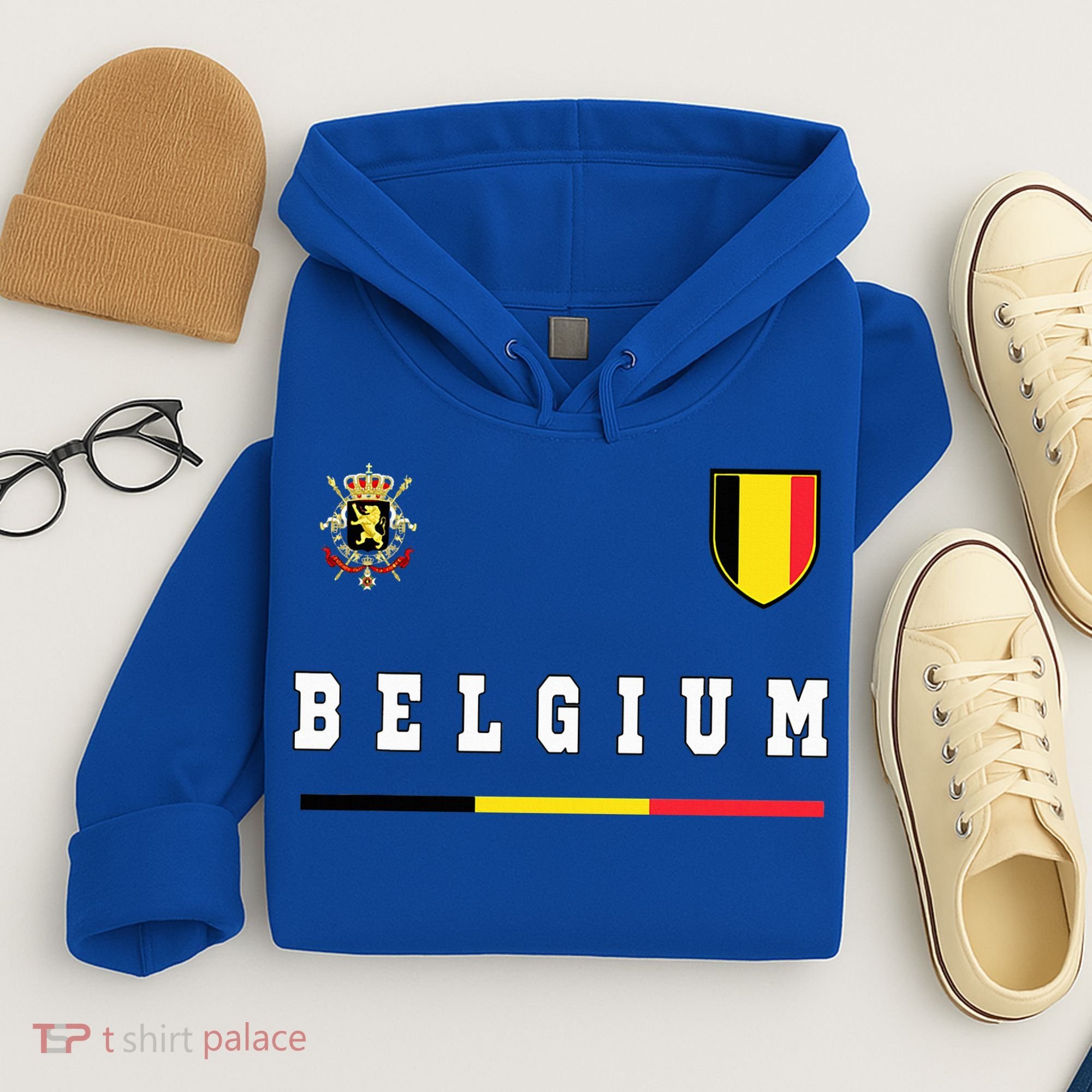 Belgium Sportssoccer Jersey Flag Hoodie