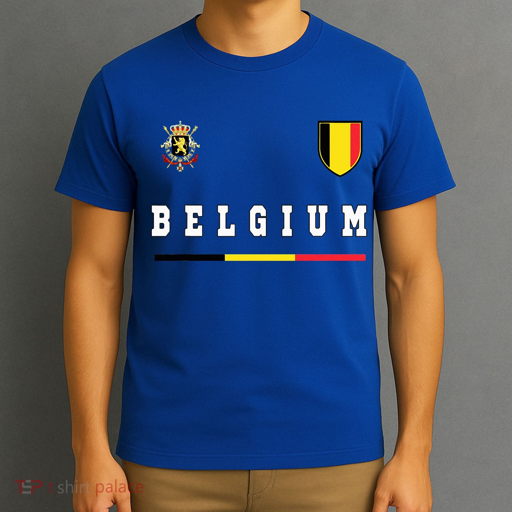 Belgium Sportssoccer Jersey Flag T-Shirt