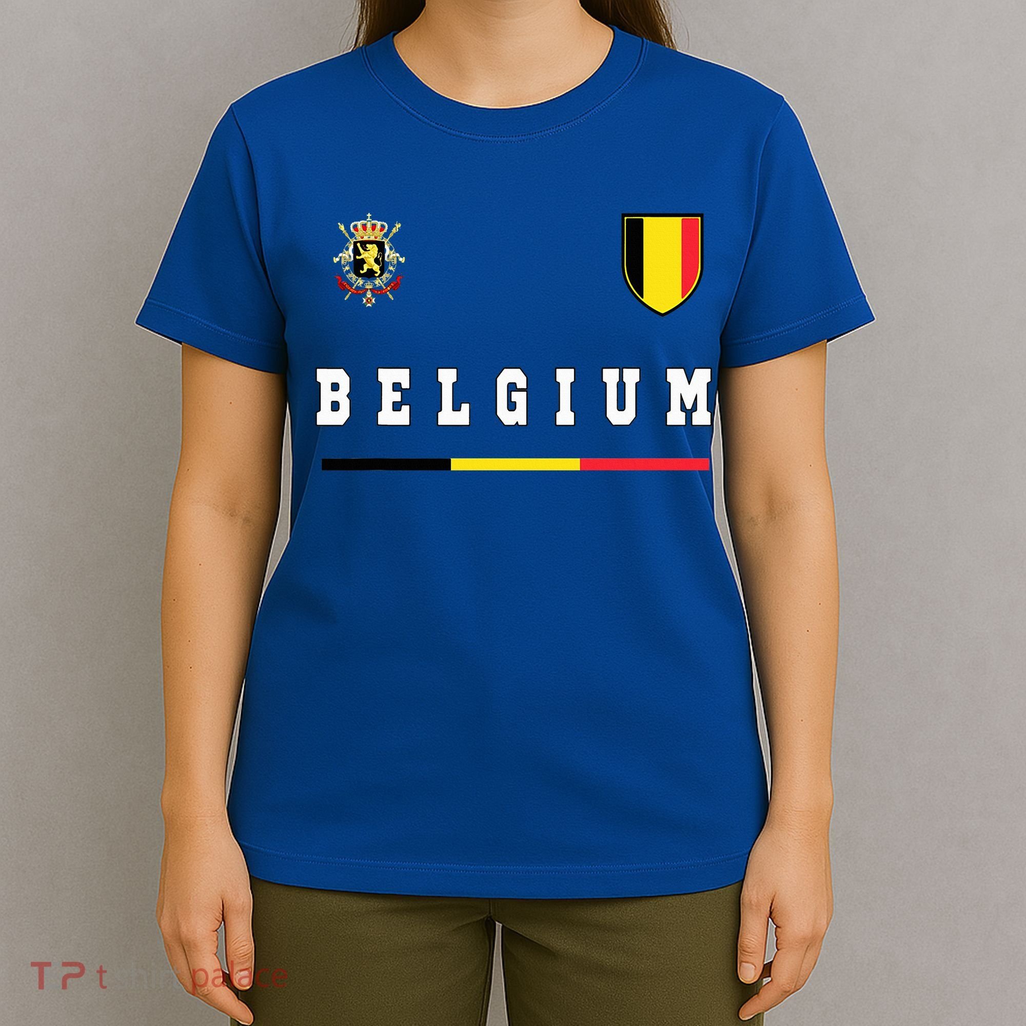 Belgium Sportssoccer Jersey Flag T-Shirt