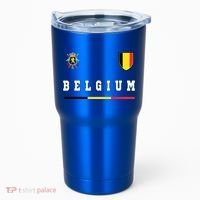 Belgium Sportssoccer Jersey Flag Tumbler thumb 0