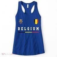 Belgium Sportssoccer Jersey Flag Women's Tank Top thumb 0
