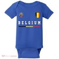Belgium Sportssoccer Jersey Flag Baby Bodysuit thumb 0