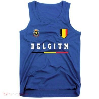 Belgium Sportssoccer Jersey Flag Tank Top