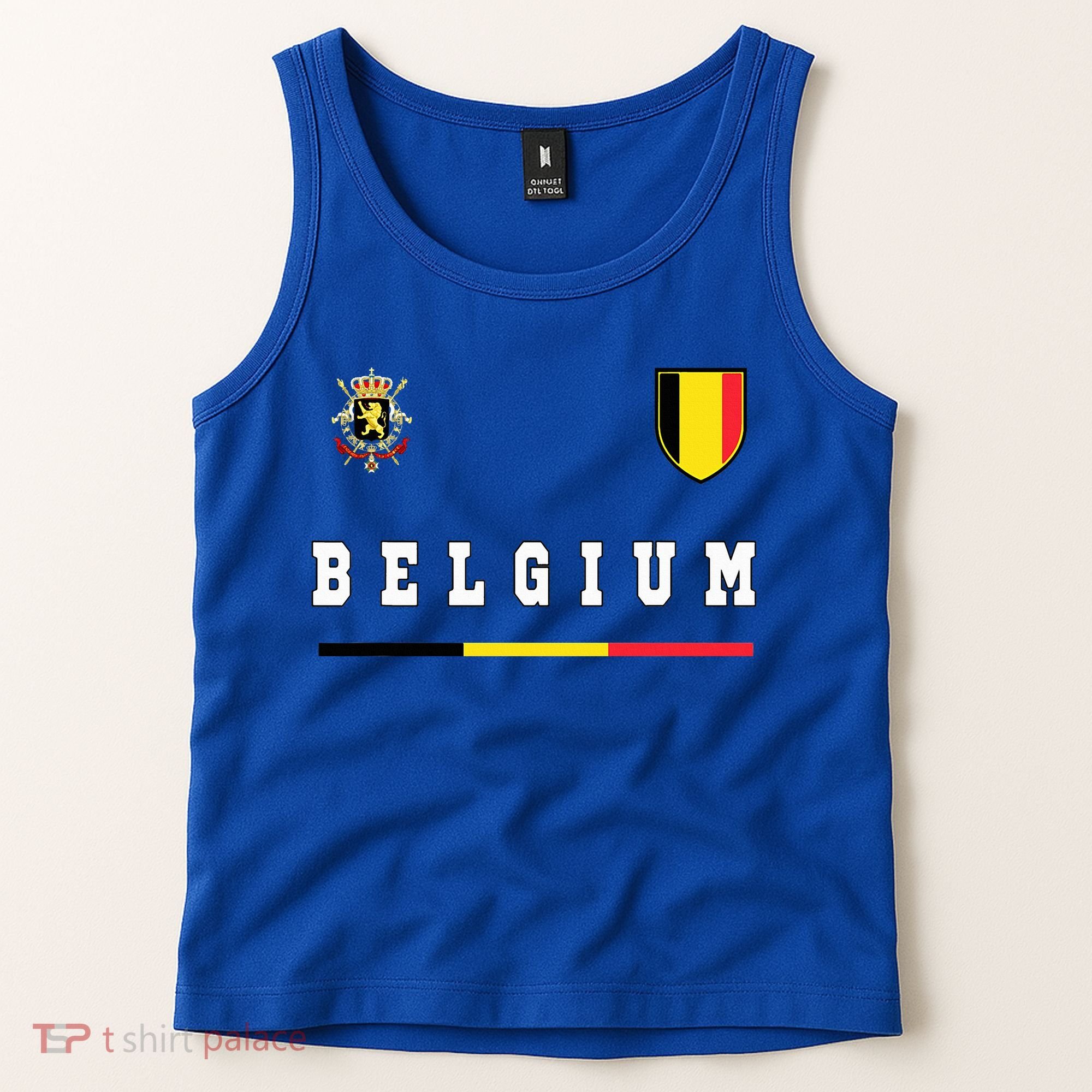 Belgium Sportssoccer Jersey Flag Tank Top